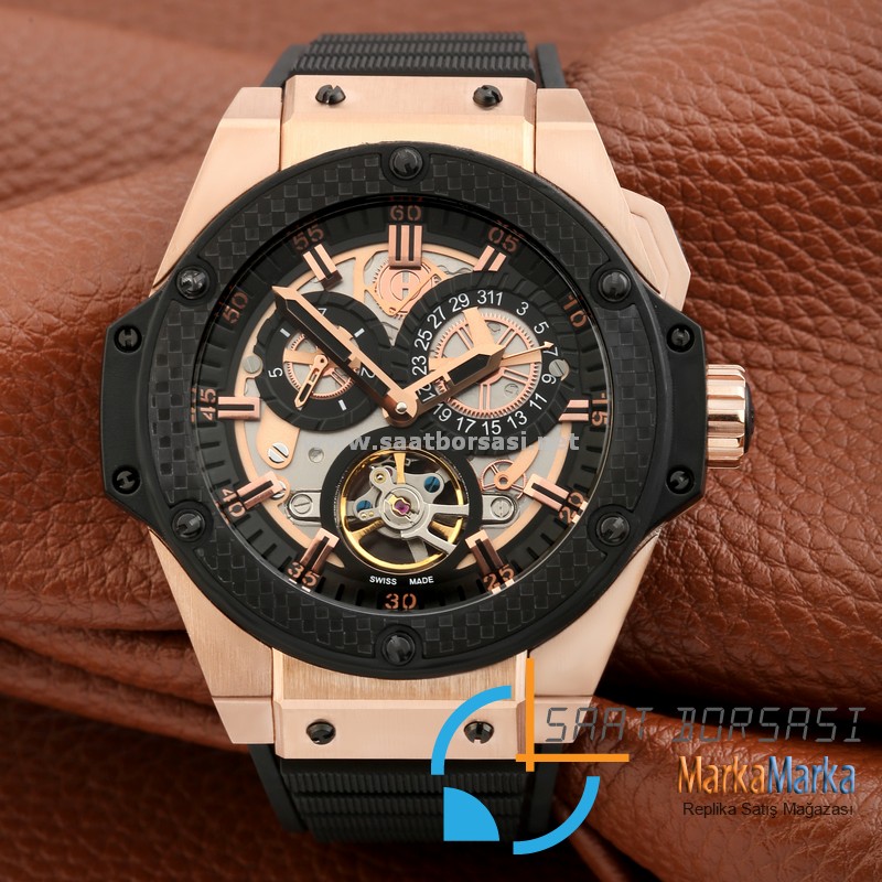 MM1834- Hublot Big Bang King Gold/Black-Otomatik