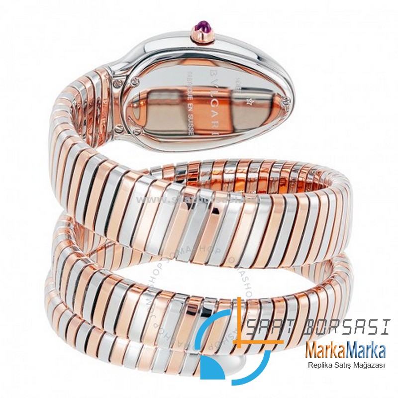 MM1846- Bvlgari Serpenti Tubogas Double Spiral Silver/Rose -35mm
