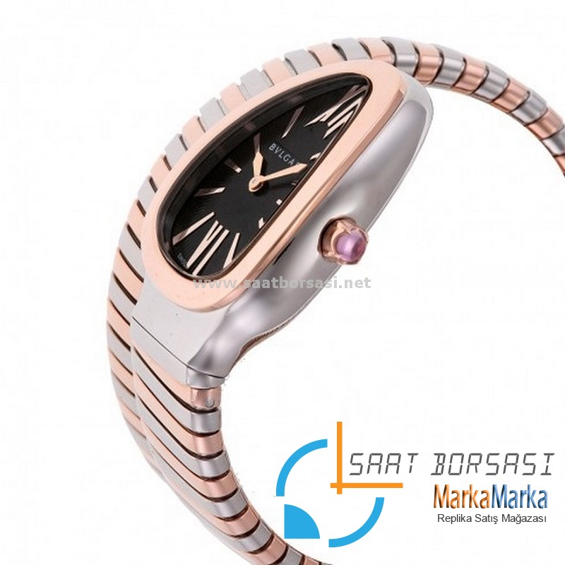 MM1849- Bvlgari Serpenti Tubogas Siyah Kadran Rose Gümüş Kasa
