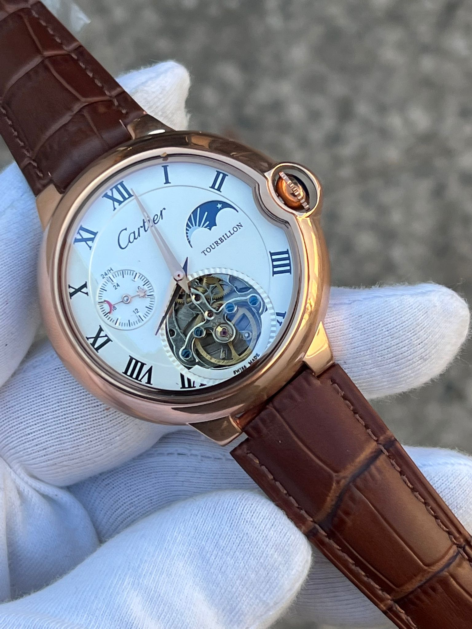 MM2447- Cartier Tourbillion Sun-Moon