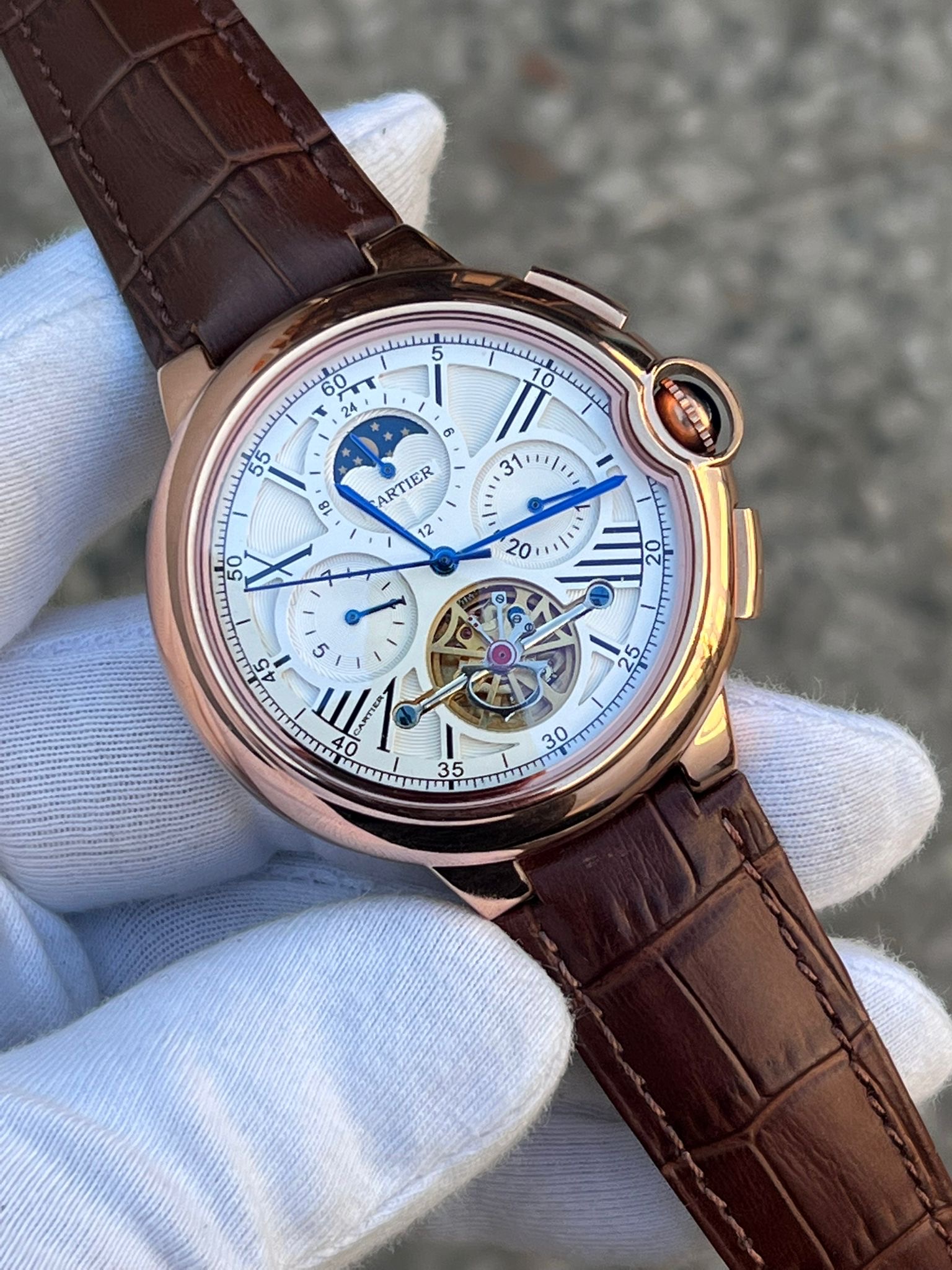 MM2448- Cartier Tourbillion Sun-Moon