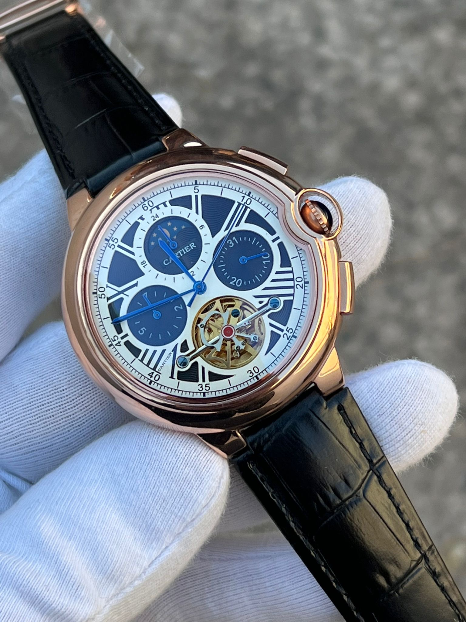 MM2454- Cartier Tourbillion Sun-Moon