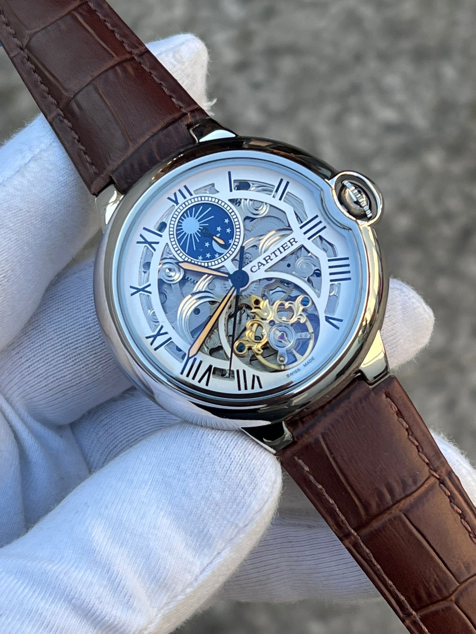 MM2456- Cartier Tourbillion Sun-Moon