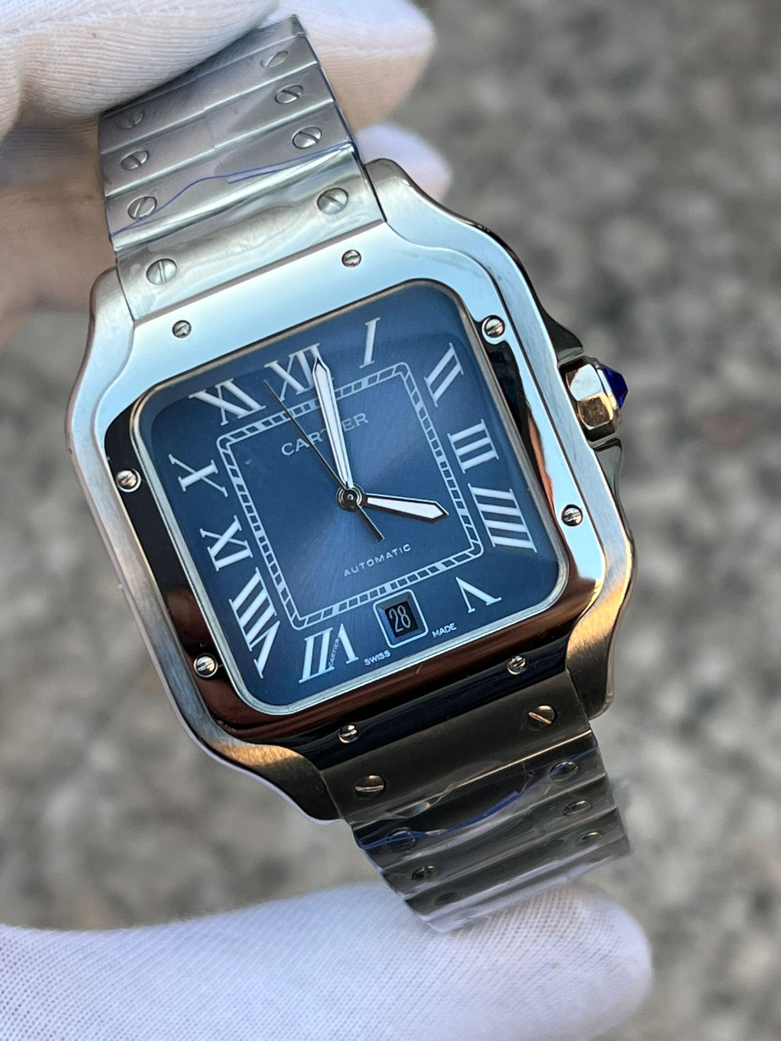 MM2503- Cartier Santos Silver