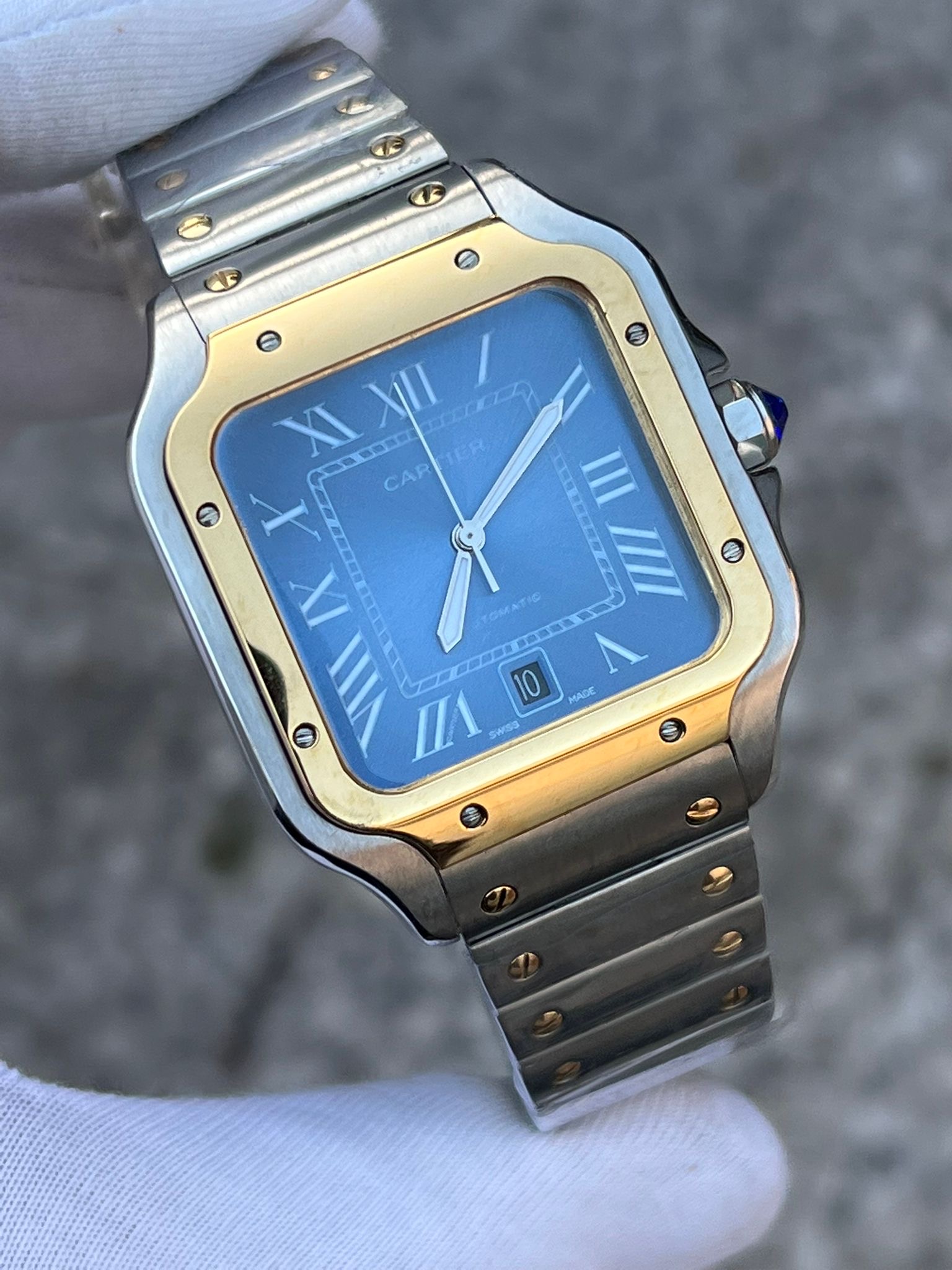 MM2506- Cartier Santos Silver/Gold