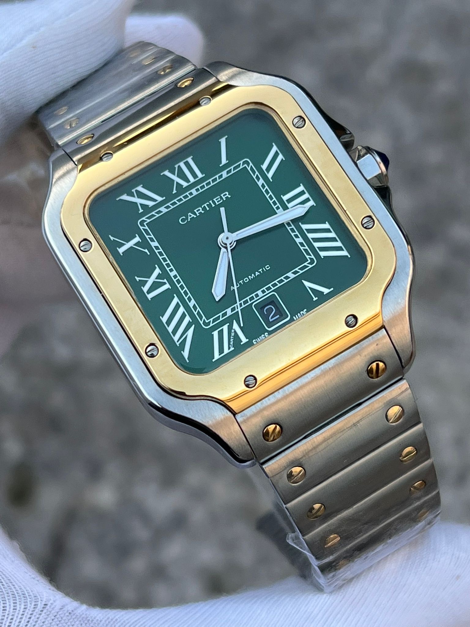 MM2507- Cartier Santos Silver/Gold