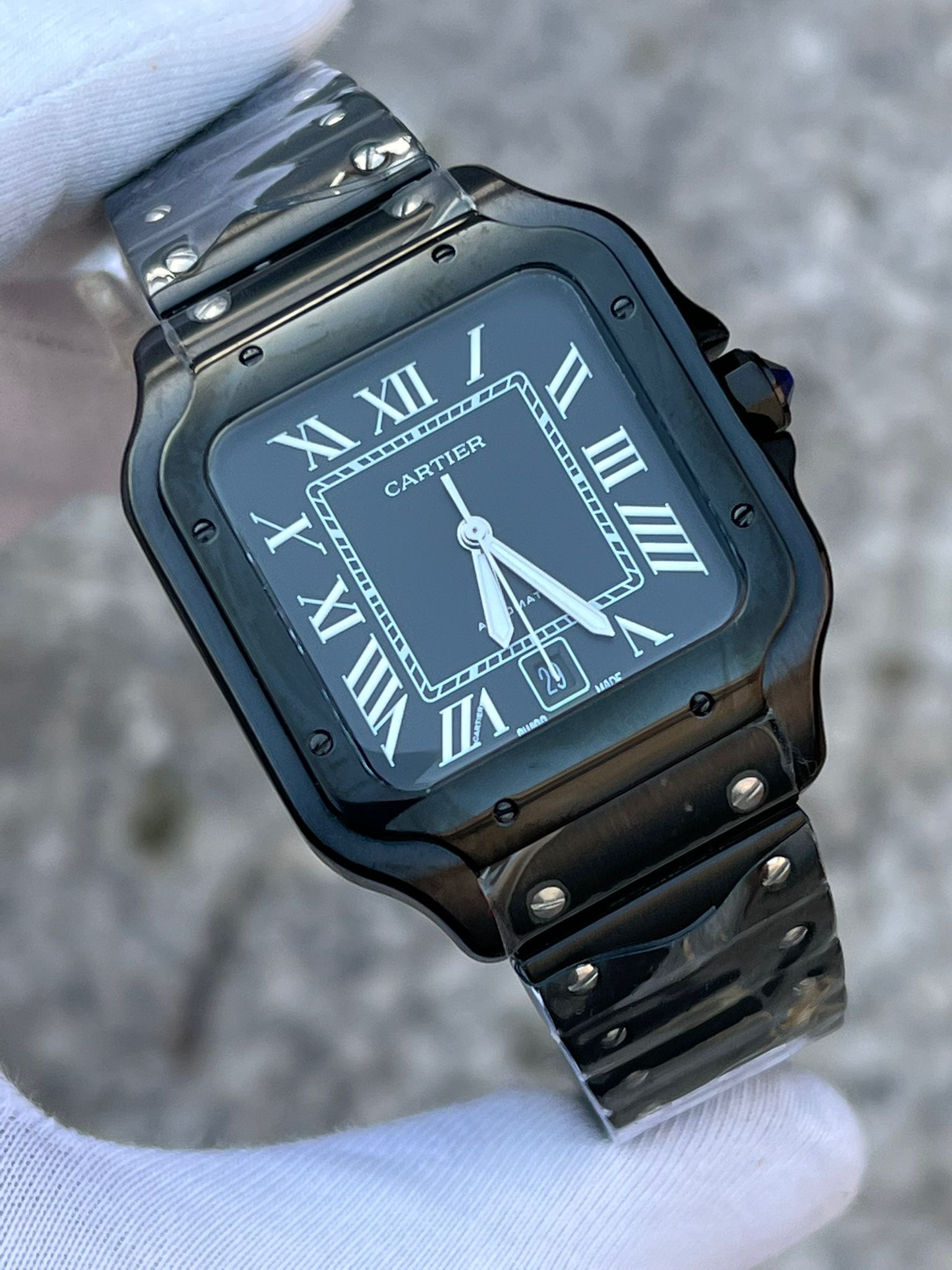 MM2509- Cartier Santos Black