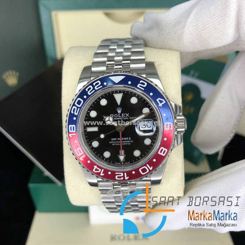 MR023- Minju Süper Klone Rolex GMT-Master II Pepsi Jubilee