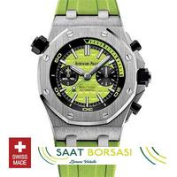 ETA042- Audemars Piguet Royal Oak Offshore Diver Chronograph Green (7750 ETA Saat)