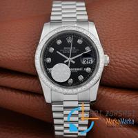 MM1903- Rolex Oyster Perpetual DateJust-Diamond-Silver-36mm